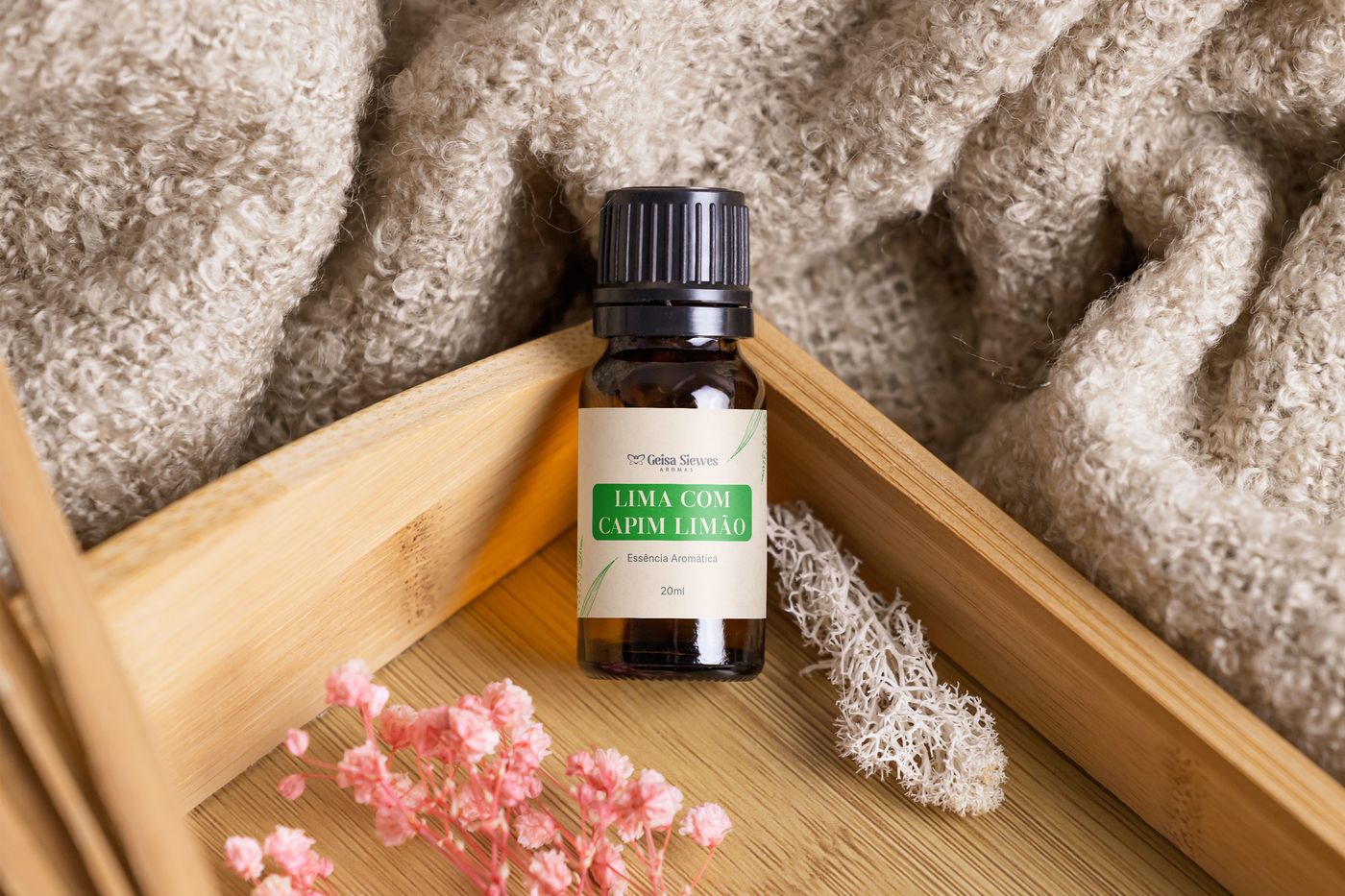 Essência aromática Lima com Capim Limão Geisa Siewes Aromas
